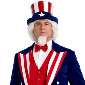 Men’s Uncle Sam Patriotic Tuxedo Suit Set