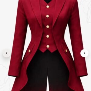 Women’s Red Ringmaster Tailcoat